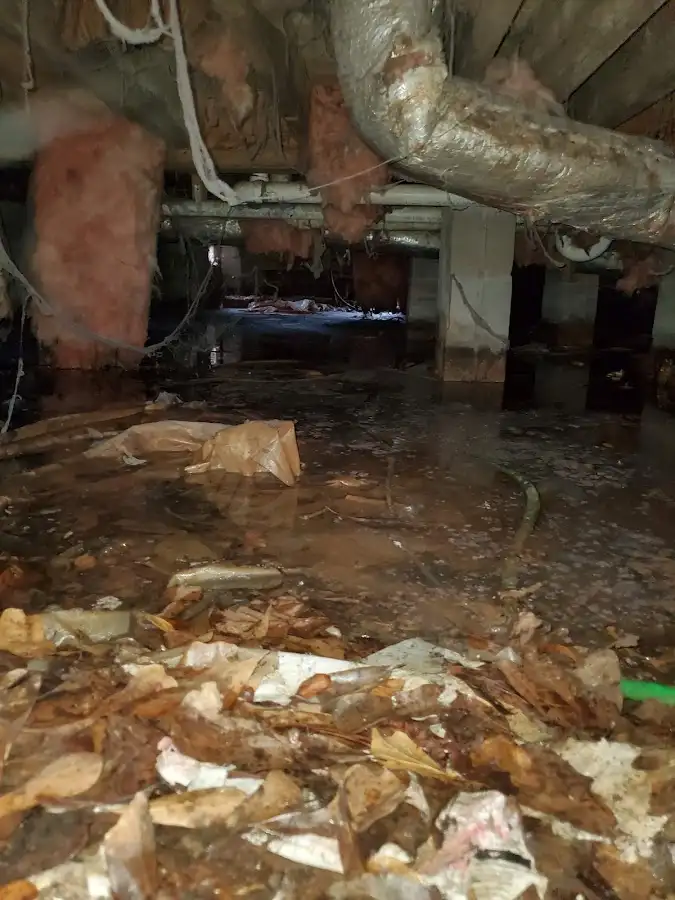 Crawl space flood assessment for Commercial Water Damage Restoration in Villa Hills